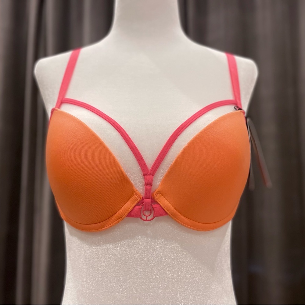 Marlies Dekkers 34B orange pushup bra 75B bra sale Halloween barstar lingerie